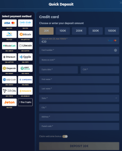 Lucky Dreams Deposit